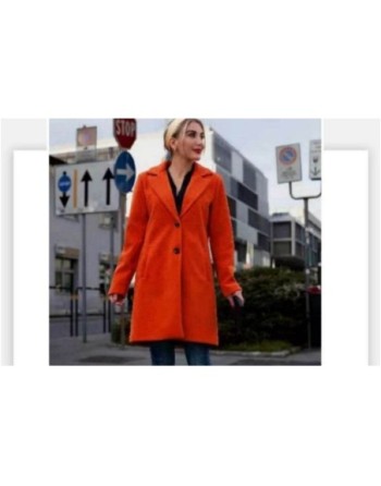 Midi Length Coat Orange